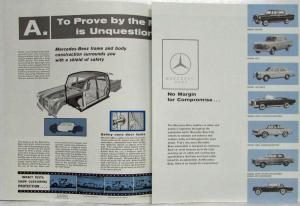 1966 Mercedes-Benz Why Treat a Car Like This Sales Folder