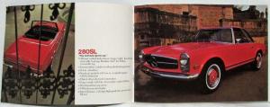 1969 Mercedes-Benz Dealer Sales Brochure 220 230 250 280S SE SL 300SEL 600