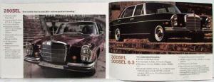 1969 Mercedes-Benz Dealer Sales Brochure 220 230 250 280S SE SL 300SEL 600