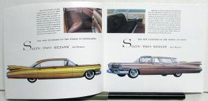 1959 Cadillac Sales Brochure Series 62 Coupe De Ville Fleetwood 60 Eldorado 75