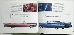 1959 Cadillac Sales Brochure Series 62 Coupe De Ville Fleetwood 60 Eldorado 75