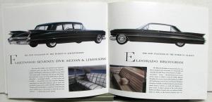 1959 Cadillac Sales Brochure Series 62 Coupe De Ville Fleetwood 60 Eldorado 75