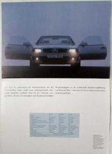 1990 Mercedes-Benz SL The Beginning of a Great Legend Sales Brochure - German