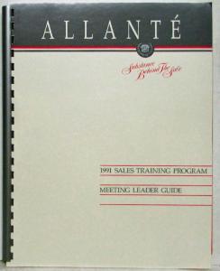 1991 Cadillac Allante Salesman Training Program - Meeting Leader Edition