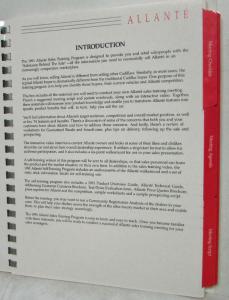 1991 Cadillac Allante Salesman Training Program - Meeting Leader Edition