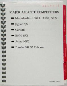 1991 Cadillac Allante Salesman Training Program - Meeting Leader Edition