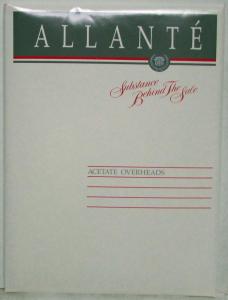 1991 Cadillac Allante Salesman Training Program - Meeting Leader Edition