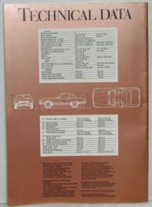 1971 Mercedes-Benz 350SL Sales Brochure