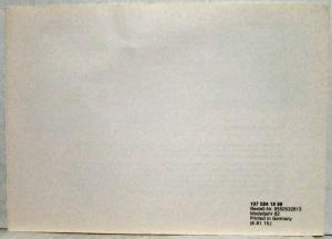 1982 Mercedes-Benz 380SL Turbo Diesel Consumer Information Brochure