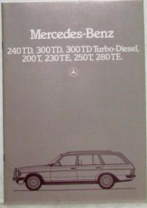 1982 Mercedes-Benz Sales Brochure - German Text