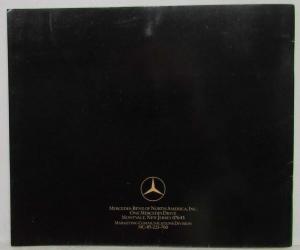 1986 Mercedes-Benz Full Line Heading into 2nd 100 Years Sales Brochure - Small