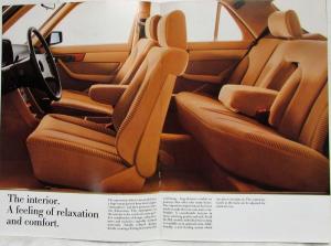 1986 Mercedes-Benz New S-Class Range Sales Brochure
