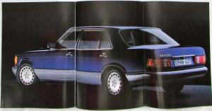 1986 Mercedes-Benz New S-Class Range Sales Brochure