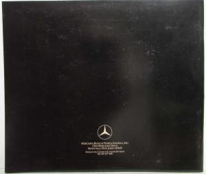 1986 Mercedes-Benz S-Class Sales Brochure with Specifications Folder