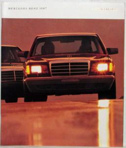 1987 Mercedes-Benz Full-Line Sales Brochure - Small