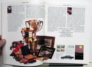 1988 Mercedes-Benz S-Class Sales Brochure Large Prestige Dealer