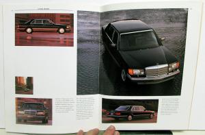 1988 Mercedes-Benz S-Class Sales Brochure Large Prestige Dealer