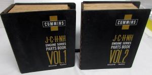 1963-1965 Cummins Diesel Engines Dealer Parts Books Catalog Set J C H NH Series