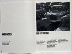 1967 Mercedes-Benz DB Auto Transmission and DB Power Steering Sales Brochure