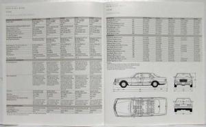 1987 Mercedes-Benz S-Class Prestige Sales Brochure with Specifications Folder