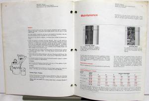 1965 Cummins Diesel V6-140 & V8-185 Series Engines Owners Operators Manual