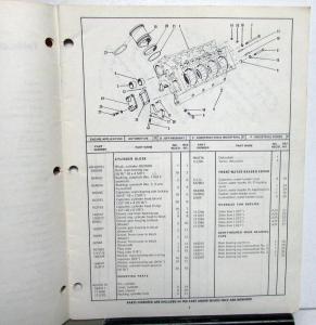 1972 Cummins V-504 Diesel Engines Parts Catalog Book Bulletin 967144-B