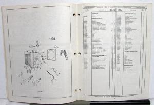 1972 Cummins V-504 Diesel Engines Parts Catalog Book Bulletin 967144-B