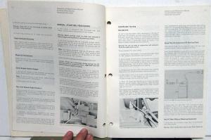 1972 Cummins Diesel Engines Owners Operation & Maintenance Manual Industrial