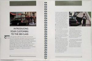 1992 Mercedes-Benz 300 Class Dealer Salesman Training Sales and Marketing Manual