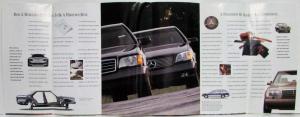 1994 Mercedes-Benz Model Overview Sales Folder