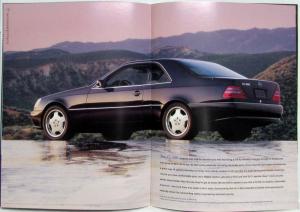 1999 Mercedes-Benz CL-Class Sales Brochure V8 CL500 V12 CL600