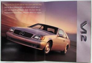 1999 Mercedes-Benz CL-Class Sales Brochure V8 CL500 V12 CL600