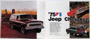 1975 Jeep CJ-5 Cherokee Pickup Wagoneer Special Auto Show Edition Sales Brochure