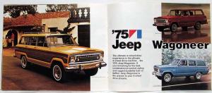 1975 Jeep CJ-5 Cherokee Pickup Wagoneer Special Auto Show Edition Sales Brochure