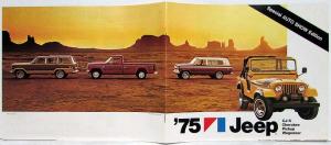 1975 Jeep CJ-5 Cherokee Pickup Wagoneer Special Auto Show Edition Sales Brochure