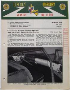 1953-1954 Lincoln Mercury Division Service Bulletins Lot