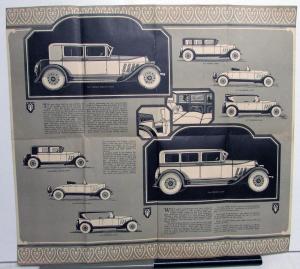 1927 Auburn Motor Cars Sixes & Straight Eights Dealer Sales Brochure Folder Orig