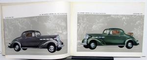 1937 Packard Six & 120 Dealer Sales Brochure Large Original Sedan Coupe Rare