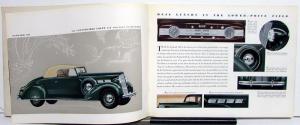 1937 Packard Six & 120 Dealer Sales Brochure Large Original Sedan Coupe Rare