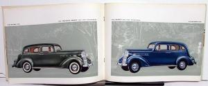 1937 Packard Six & 120 Dealer Sales Brochure Large Original Sedan Coupe Rare