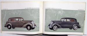 1937 Packard Six & 120 Dealer Sales Brochure Large Original Sedan Coupe Rare