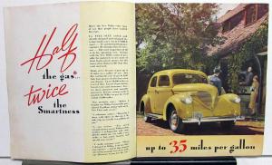 1937 Willys Sedan Coupe Dealer Sales Brochure The Surprise Car Of The Year