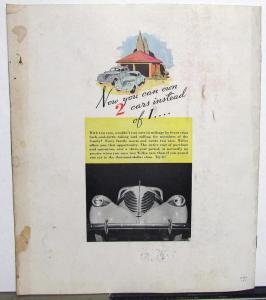 1937 Willys Sedan Coupe Dealer Sales Brochure The Surprise Car Of The Year