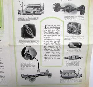 1927 Chandler New Royal Eight Dealer Sales Brochure Folder Original