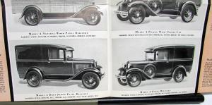 1931 Ford Model A Light Delivery Cars Dealer Sales Brochure Pickup Panel Orig