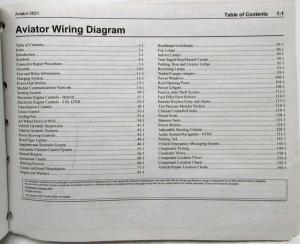 2021 Lincoln Aviator Electrical Wiring Diagrams Manual