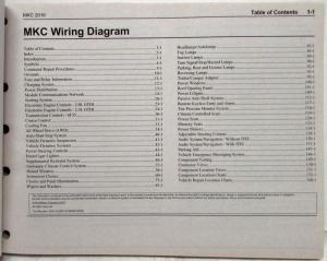 2019 Lincoln MKC Electrical Wiring Diagrams Manual