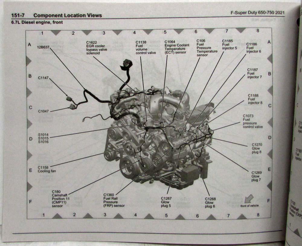 2021 Ford F650 F750 Super Duty Trucks Electrical Wiring Diagrams Manual