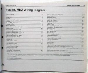 2018 Ford Fusion Lincoln MKZ Electrical Wiring Diagrams Manual