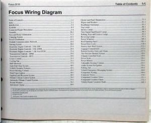 2018 Ford Focus Electrical Wiring Diagrams Manual